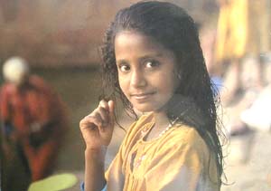  	インドで出会ったポストカード１２「インドの女の子」