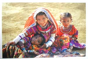  	インドで出会ったポストカード１１「ジプシーの子どもたち」